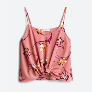 Lush Devon Knot Front Cami Blouse